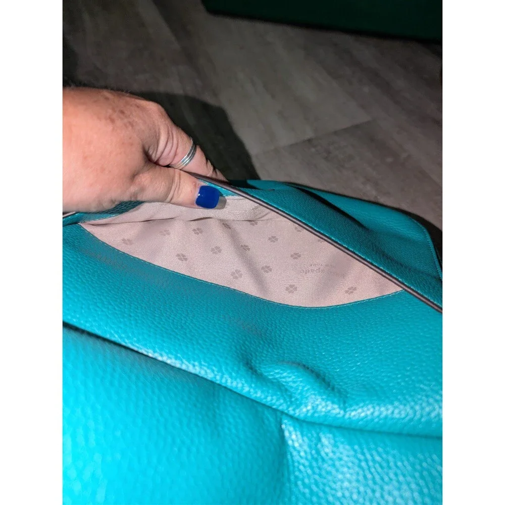 kate spade teal peddled